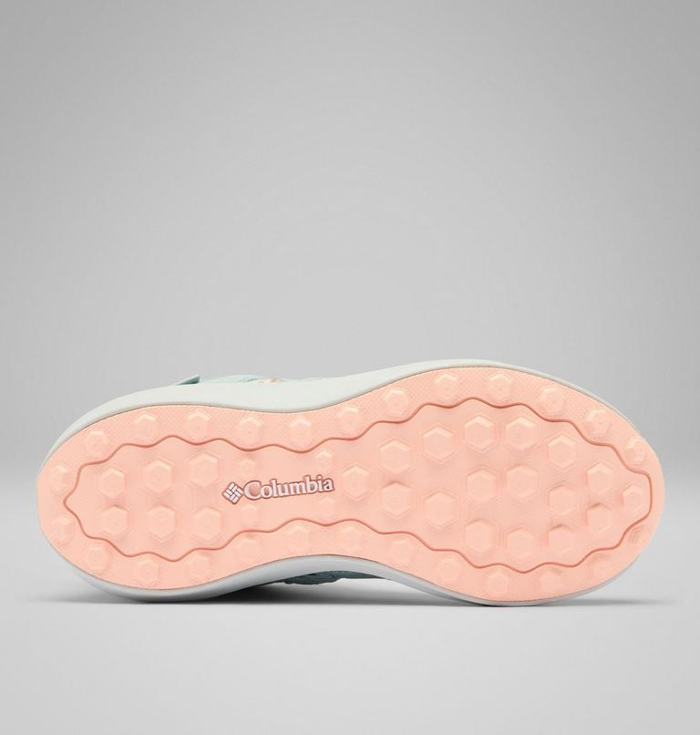 Youth Peakfreak Rush Mid Waterproof Hiking Shoe, Color: Crushed Blue, Blush Rose, image 5