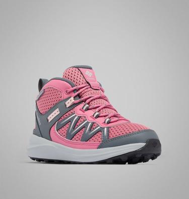 Youth Peakfreak Rush Mid Waterproof Hiking Shoe, Color: Rosette, Pink Haze, image 11