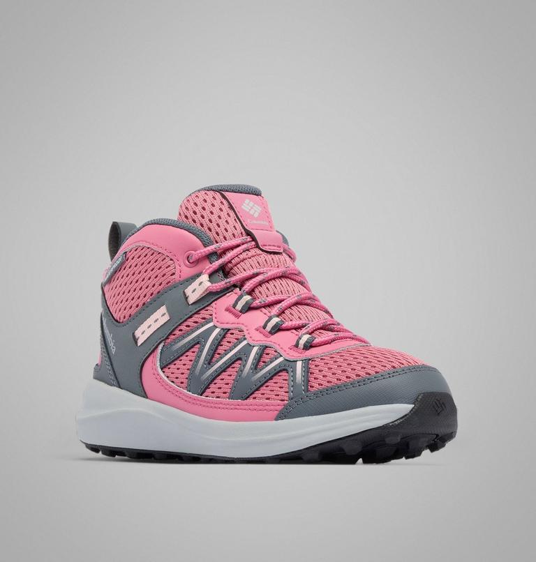 Big Kids' Peakfreak Rush Mid Waterproof Shoe, Color: Rosette, Pink Haze, image 3