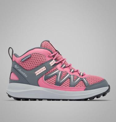 Youth Peakfreak Rush Mid Waterproof Hiking Shoe, Color: Rosette, Pink Haze, image 5