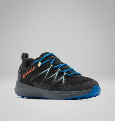 Youth Peakfreak Rush Waterproof Hiking Shoe, Color: Black, Blue Magic, image 7