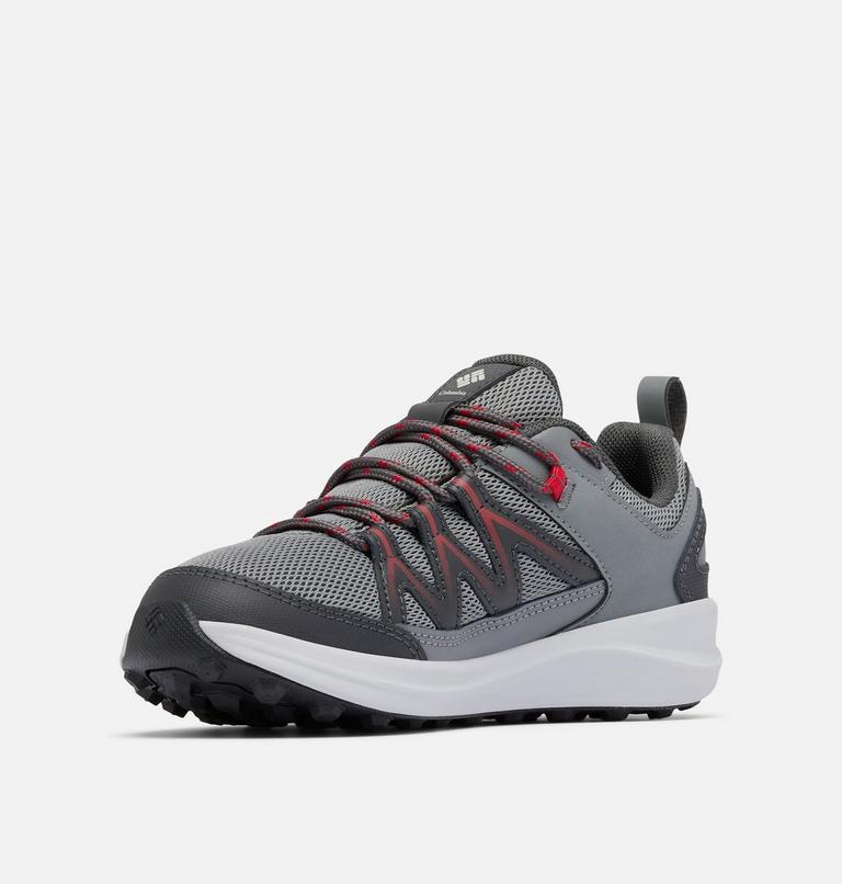 Big Kids' Peakfreak Rush Waterproof Shoe, Color: Ti Grey Steel, Mountain Red, image 7