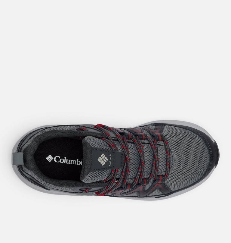 Big Kids' Peakfreak Rush Waterproof Shoe, Color: Ti Grey Steel, Mountain Red, image 4