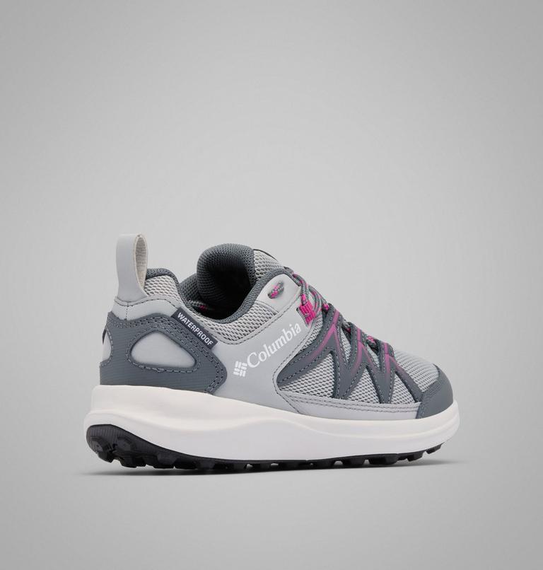 Big Kids' Peakfreak Rush Waterproof Shoe, Color: Steam, Wild Fuchsia, image 9