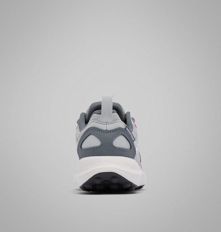 Big Kids' Peakfreak Rush Waterproof Shoe, Color: Steam, Wild Fuchsia, image 2