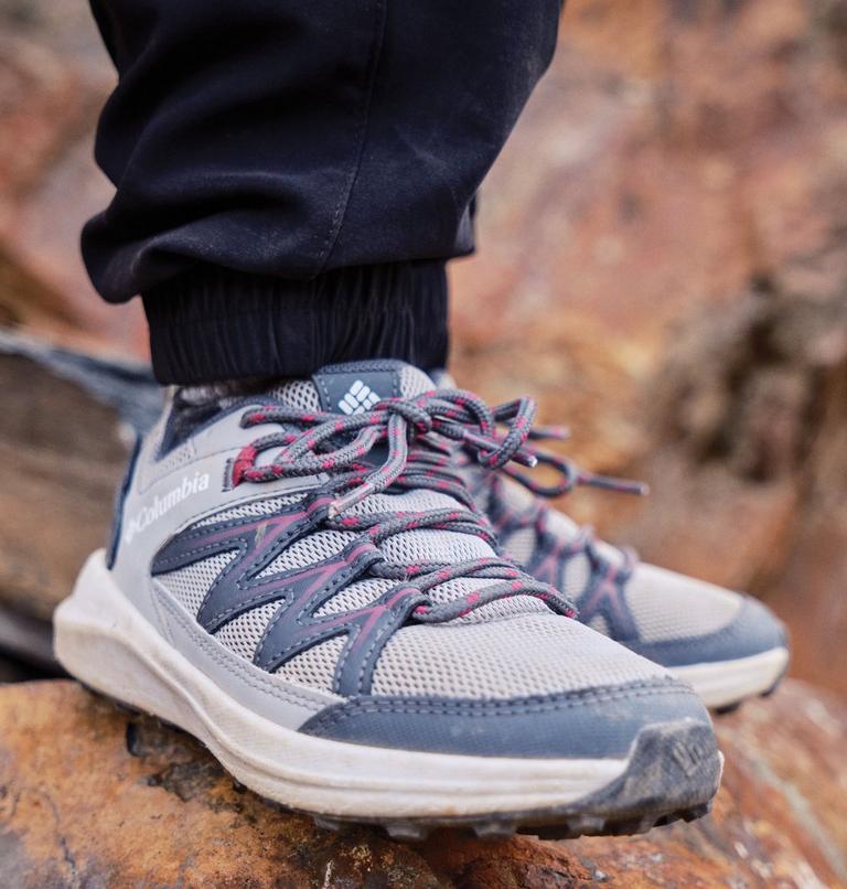 Big Kids' Peakfreak Rush Waterproof Shoe, Color: Steam, Wild Fuchsia, image 10