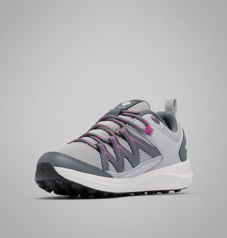 Big Kids' Peakfreak Rush Waterproof Shoe, Color: Steam, Wild Fuchsia, image 7