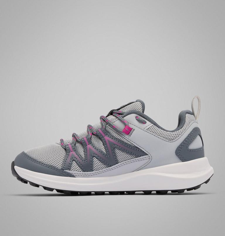 Big Kids' Peakfreak Rush Waterproof Shoe, Color: Steam, Wild Fuchsia, image 6