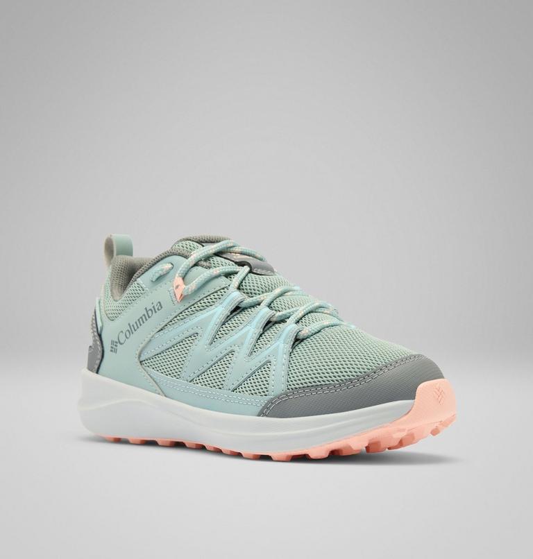Youth Peakfreak Rush Waterproof Hiking Shoe, Color: Crushed Blue, Blush Rose, image 3