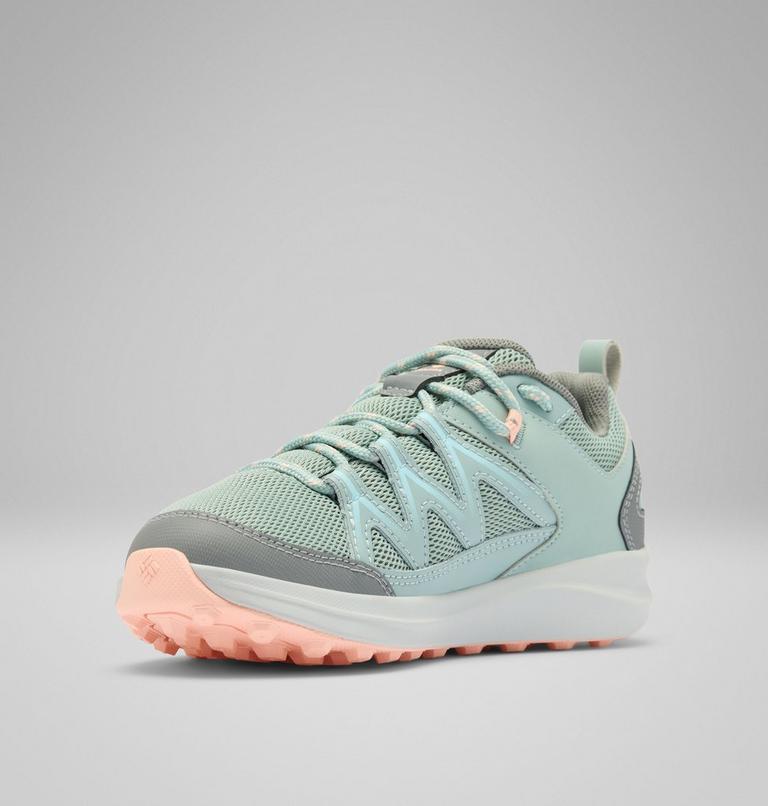 Youth Peakfreak Rush Waterproof Hiking Shoe, Color: Crushed Blue, Blush Rose, image 7