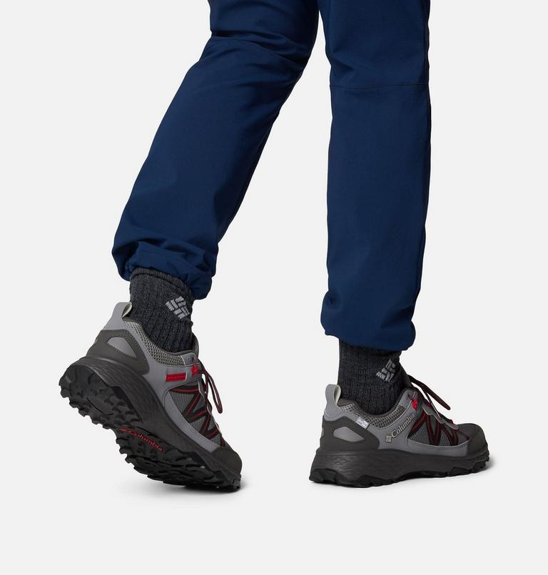 Men's Peakfreak Rush OutDry Shoe, Color: City Grey, Mountain Red, image 10