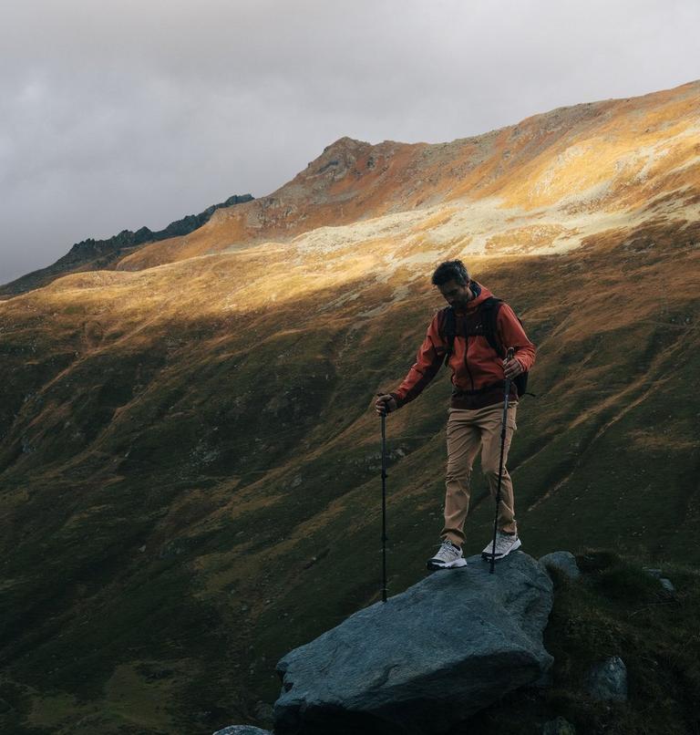 Men's Peakfreak Rush OutDry Shoe, Color: Moonstone, River Blue, image 12