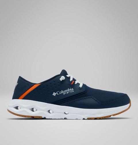 Мужские кроссовки Columbia Men's PFG Bahama X Relaxed Shoe - Wide, цвет: Тёмно-синий / Оранжевый