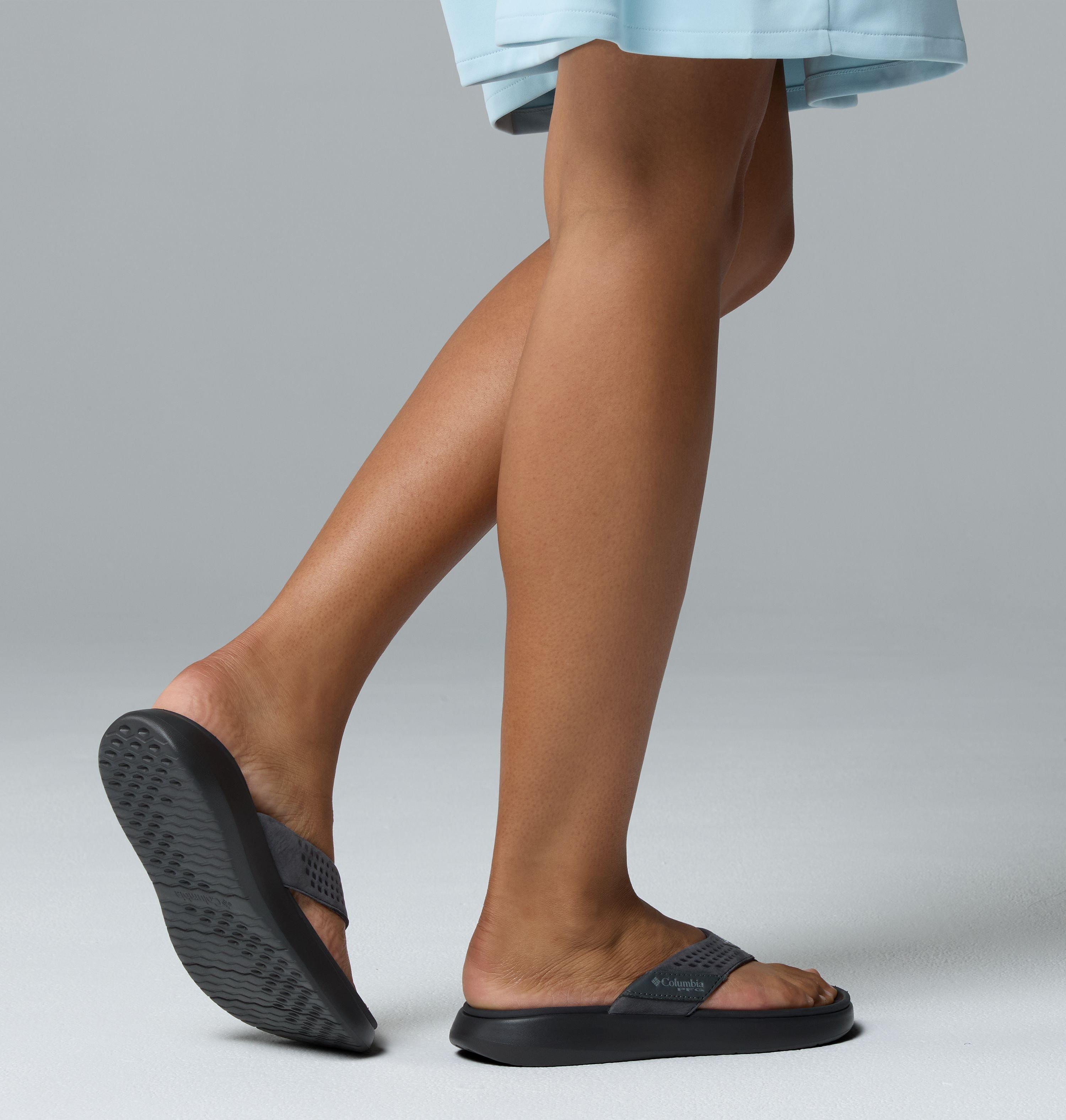 Women's PFG Boatside Leather Flip Flop 10