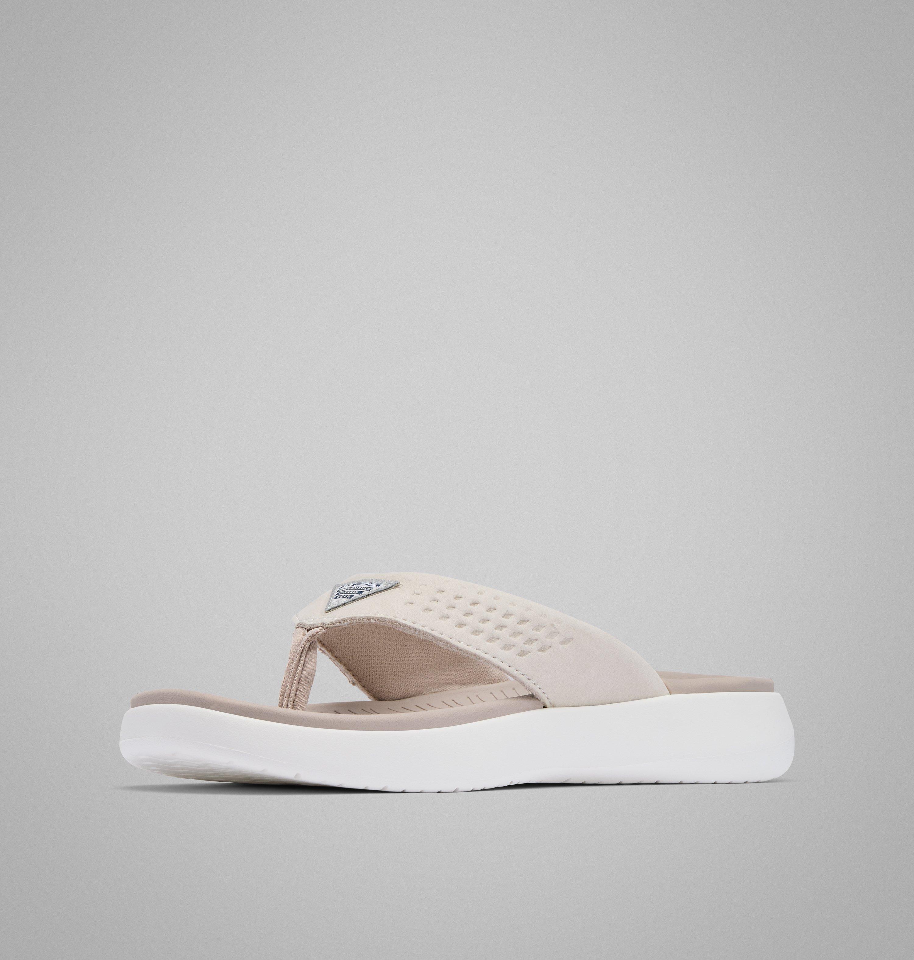 Women's PFG Boatside Leather Flip Flop 7