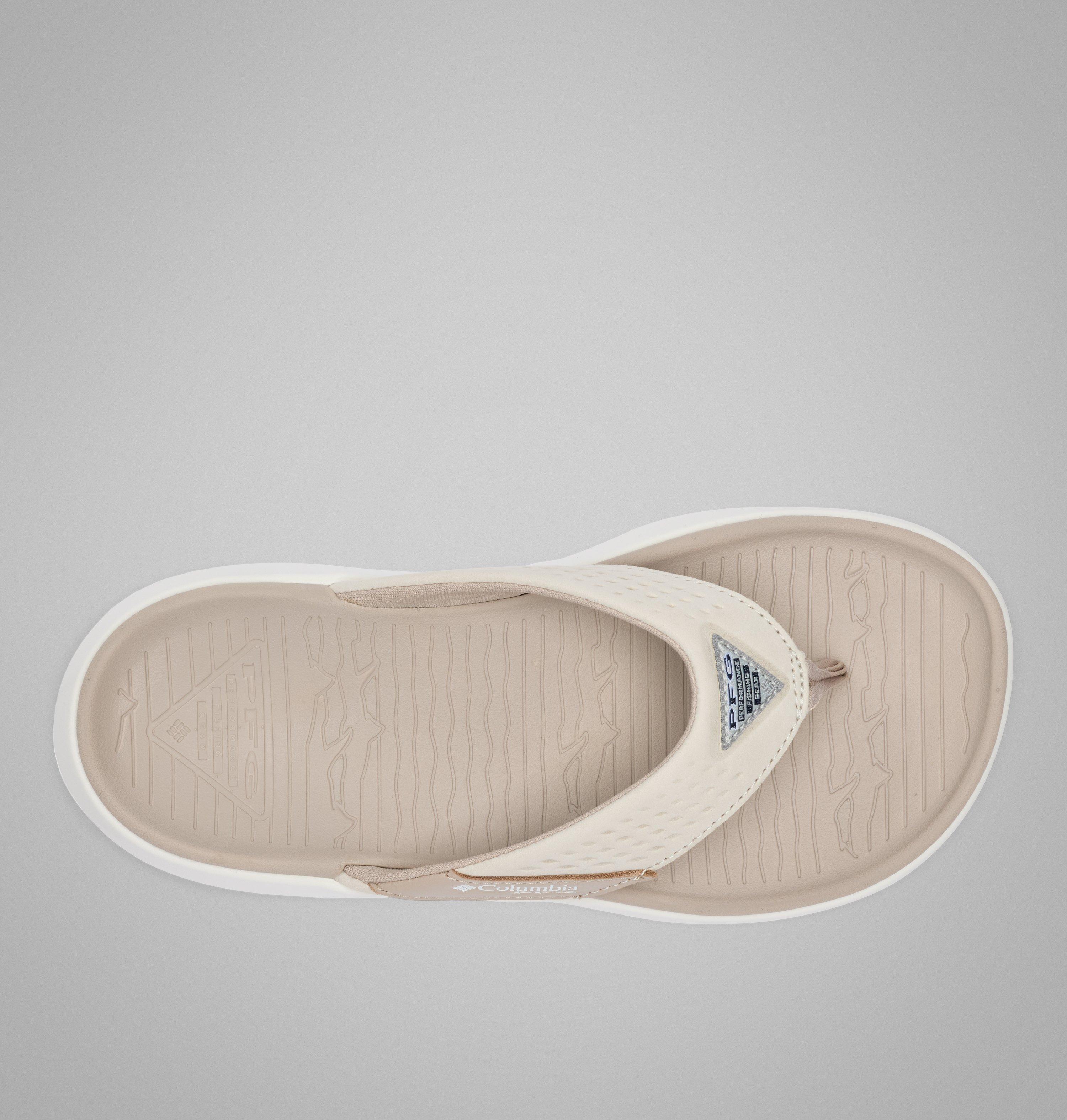 Women's PFG Boatside Leather Flip Flop 4