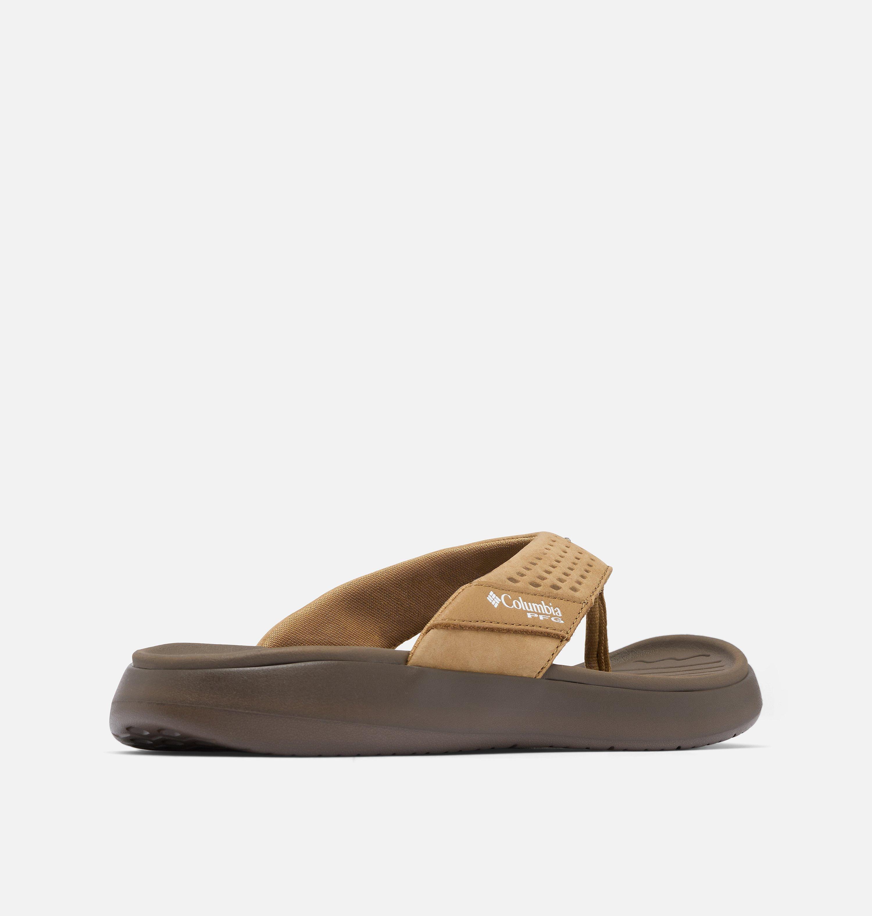 Women's PFG Boatside Leather Flip Flop 9