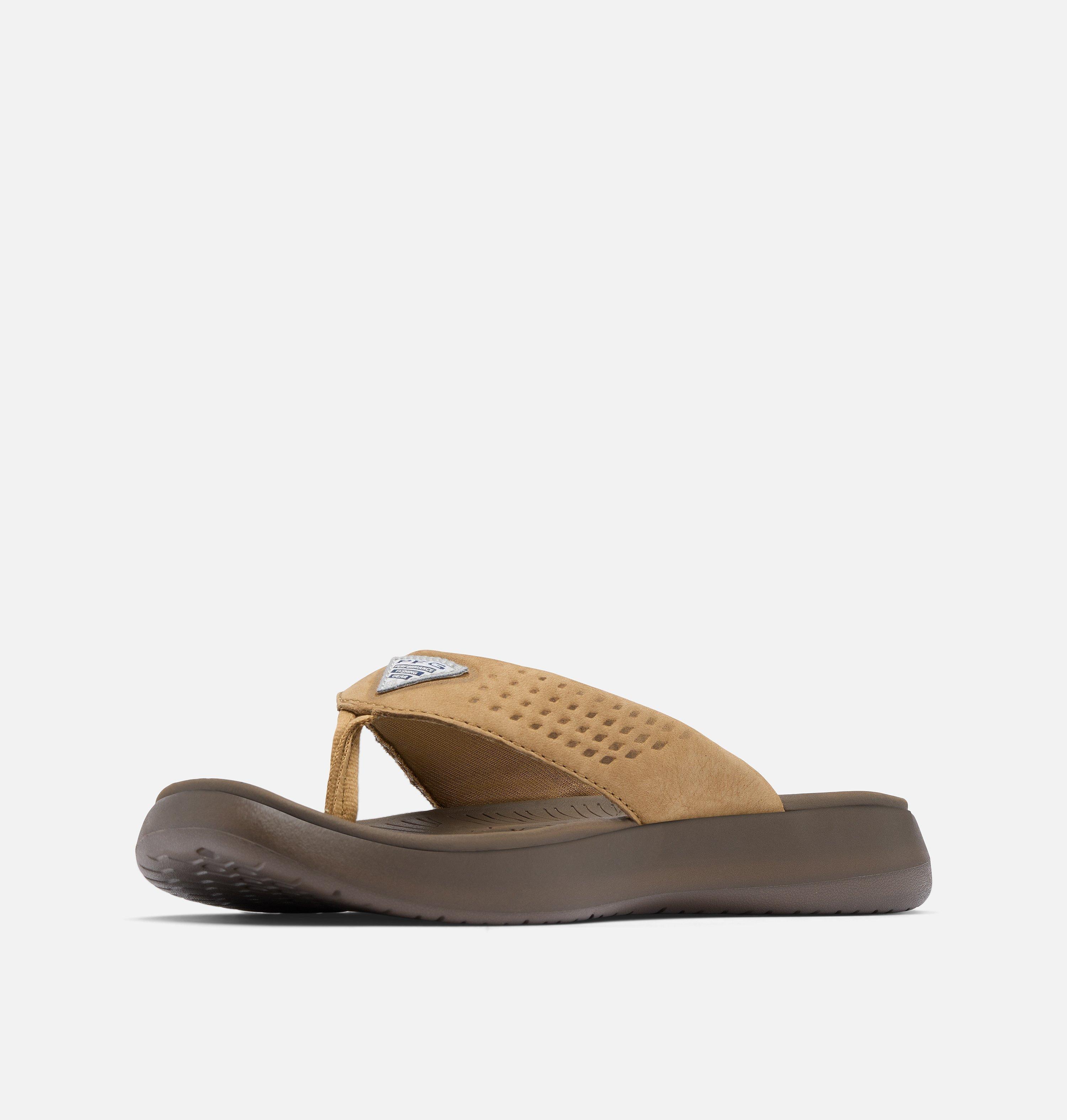 Women's PFG Boatside Leather Flip Flop 7