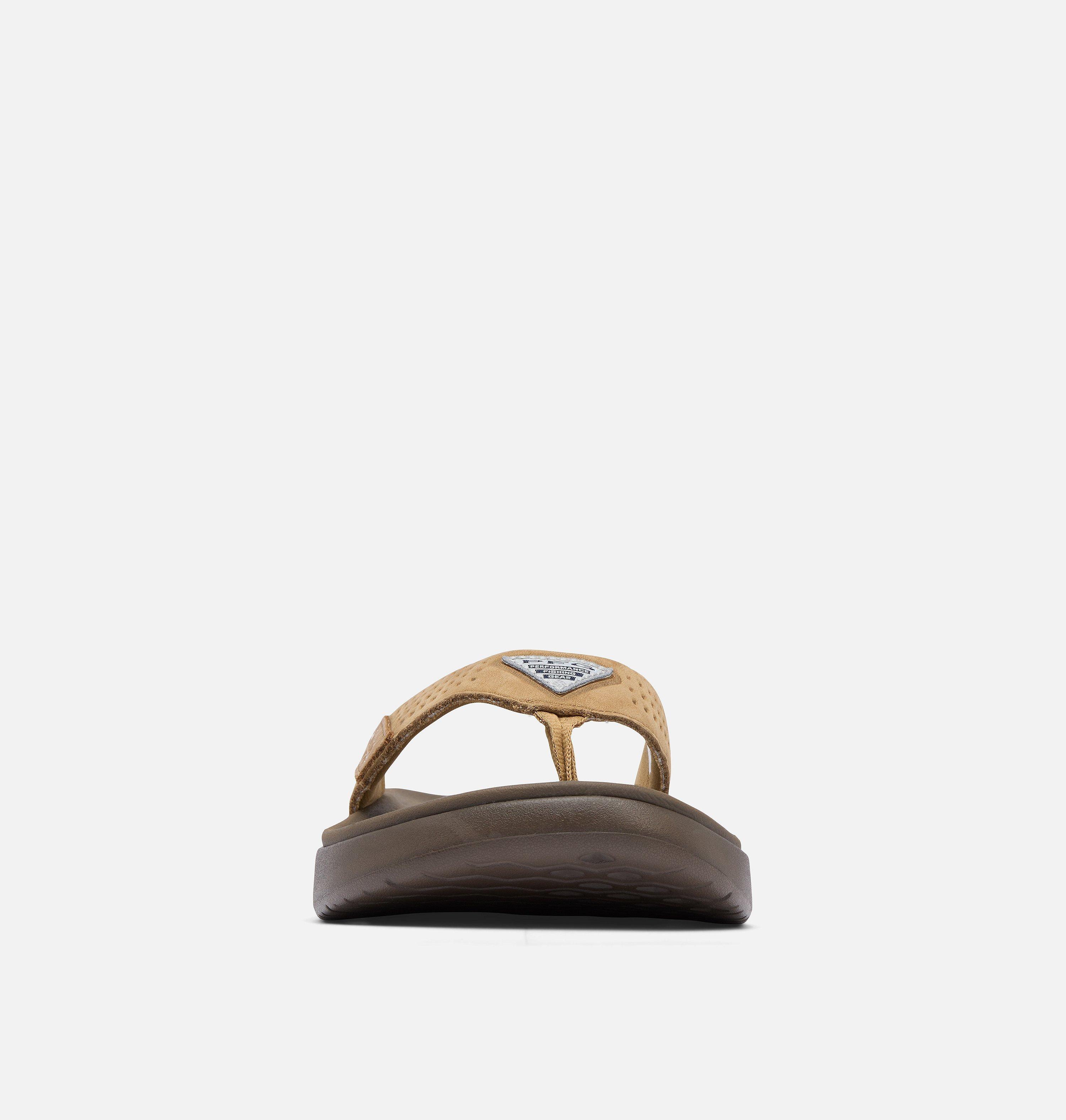 Women's PFG Boatside Leather Flip Flop 8