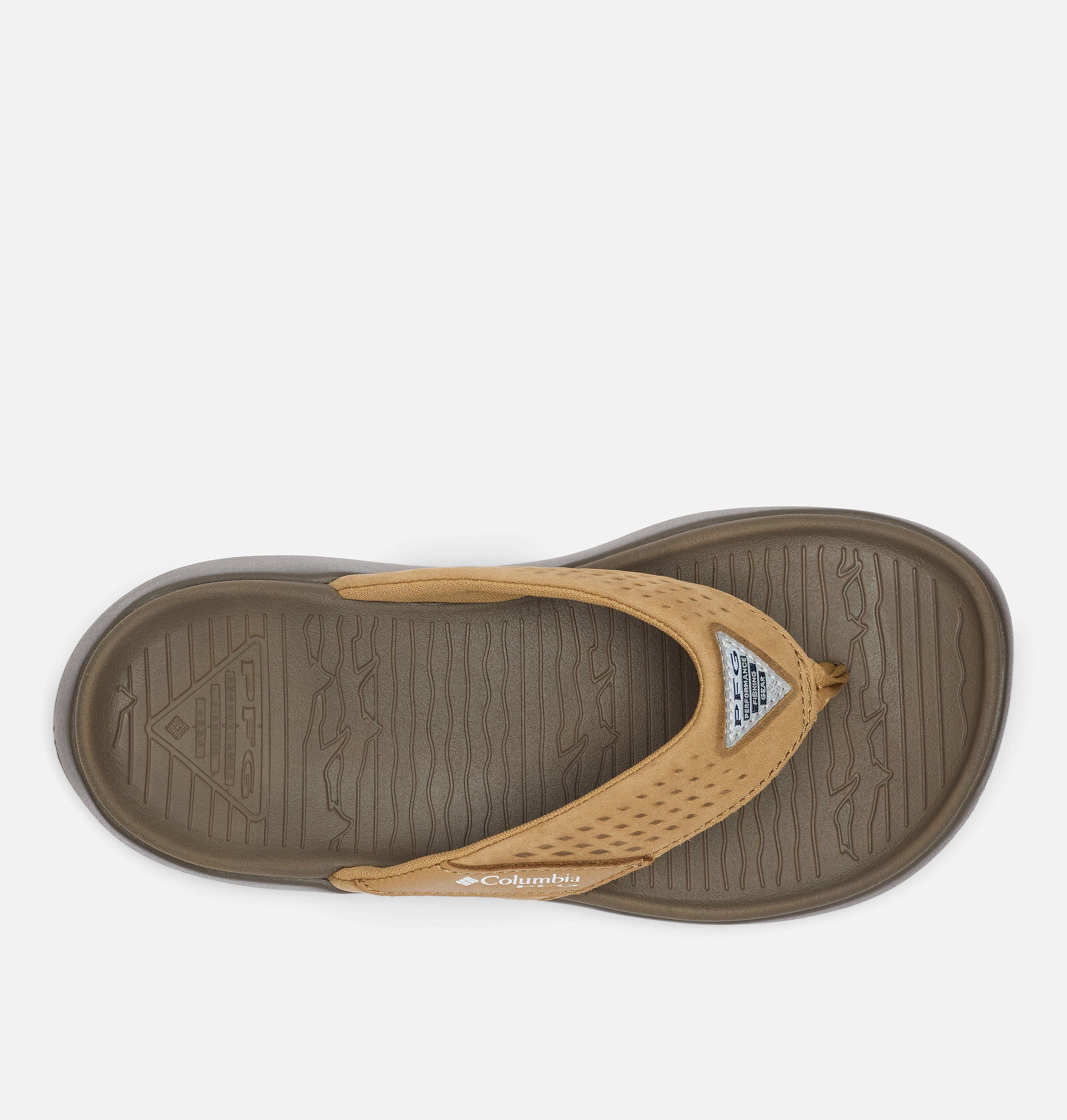Women's PFG Boatside Leather Flip Flop 4