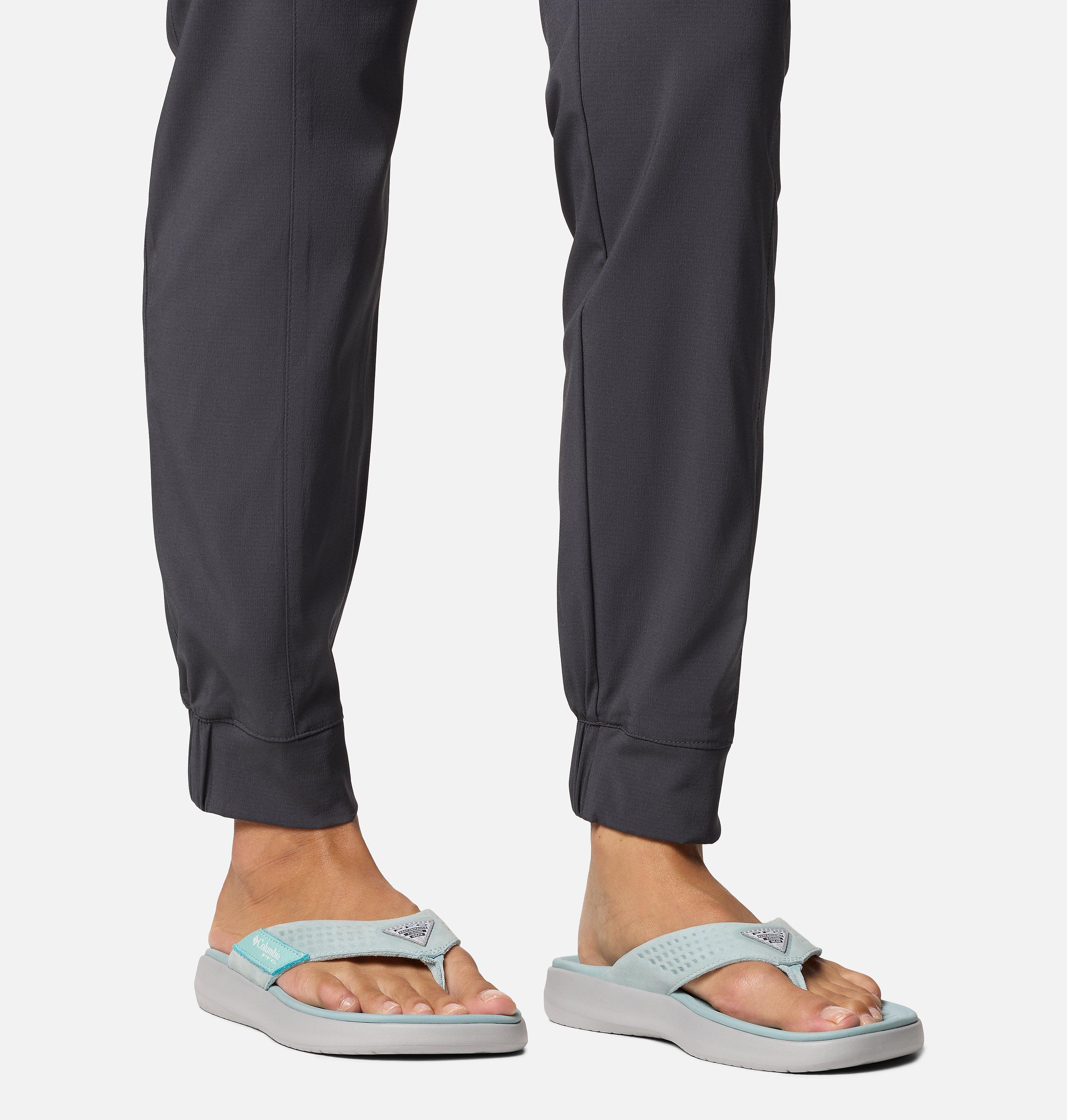 Women's PFG Boatside Leather Flip Flop 10