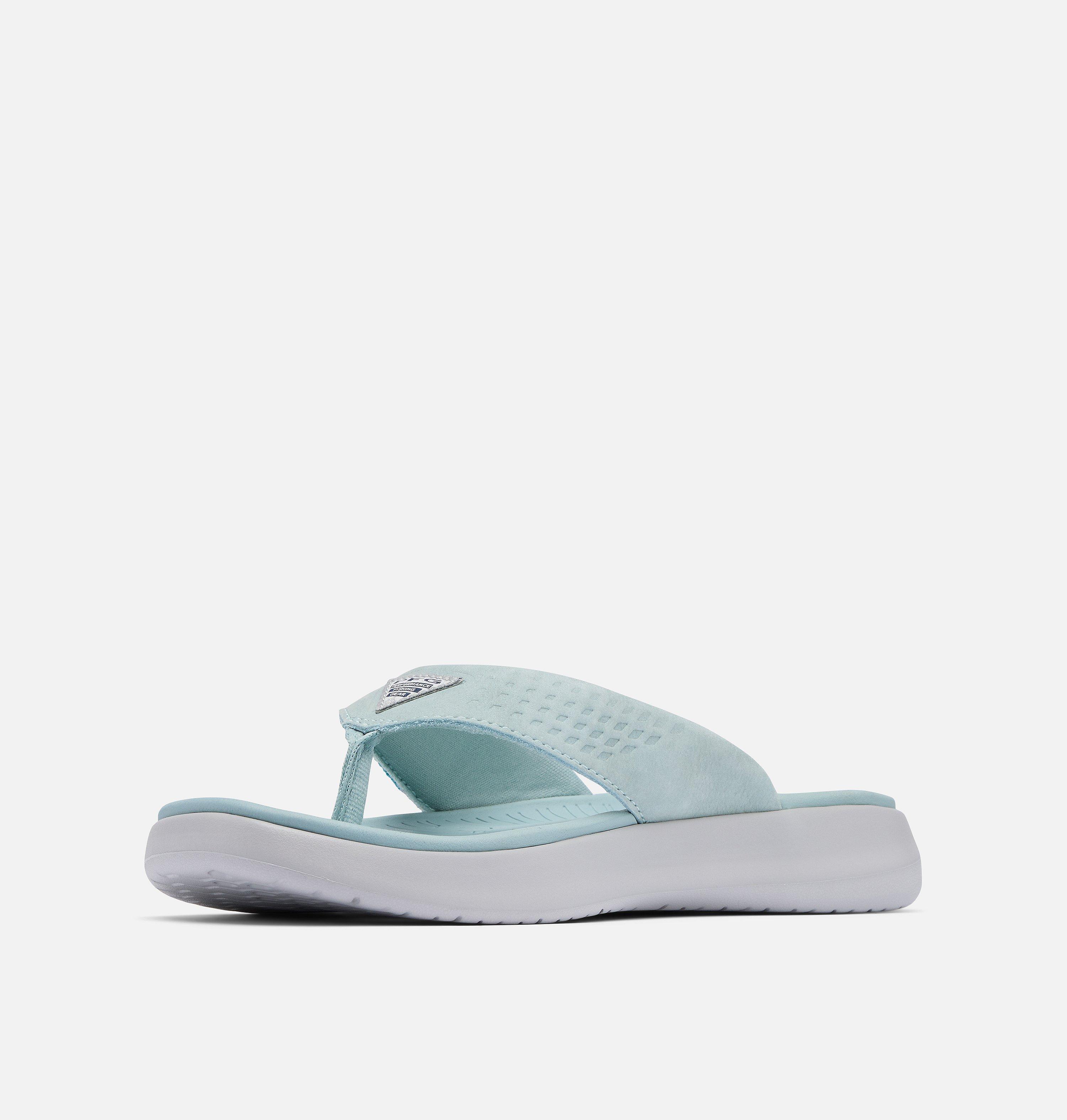 Women's PFG Boatside Leather Flip Flop 7