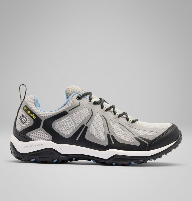 Women's Grove Heights Low OutDry Walking Shoe, Color: Grey Ice, Acid Yellow, image 1