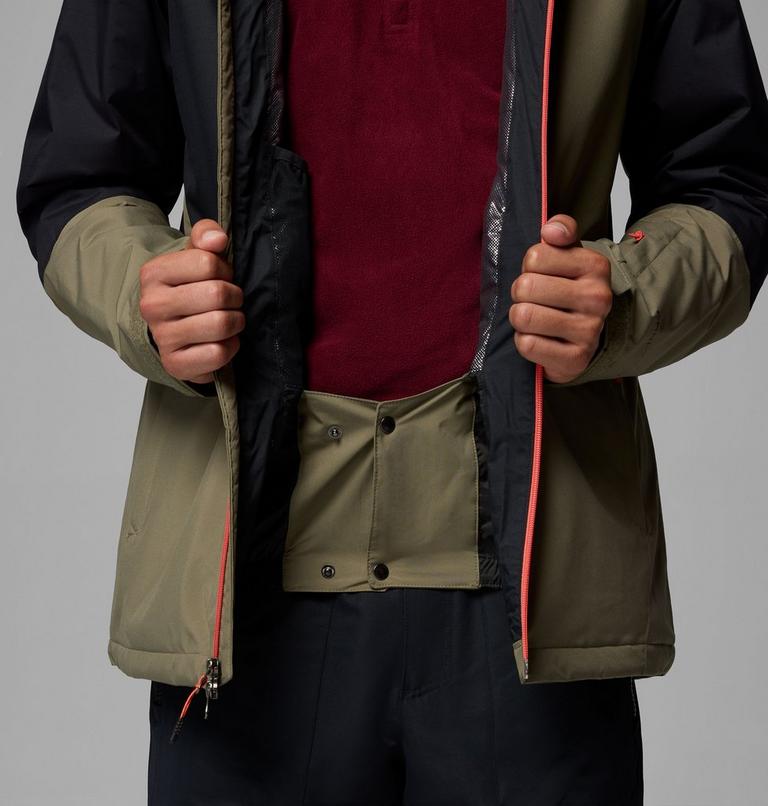 Chaqueta de esquí impermeable Iceberg Point II para hombre, Color: Stone Green, Black, image 6