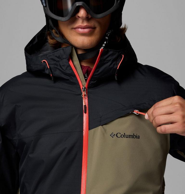 Chaqueta de esquí impermeable Iceberg Point II para hombre, Color: Stone Green, Black, image 7