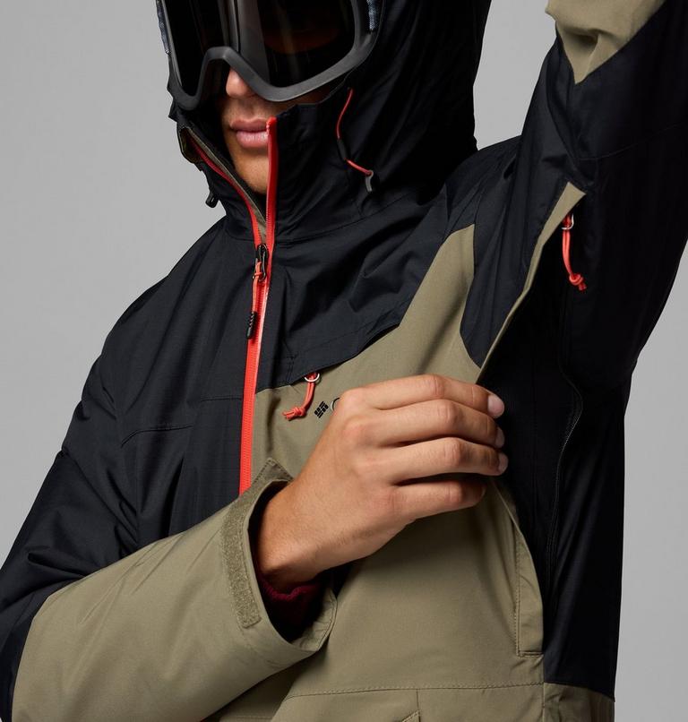 Chaqueta de esquí impermeable Iceberg Point II para hombre, Color: Stone Green, Black, image 8