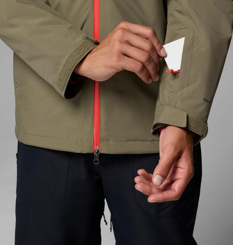 Chaqueta de esquí impermeable Iceberg Point II para hombre, Color: Stone Green, Black, image 9