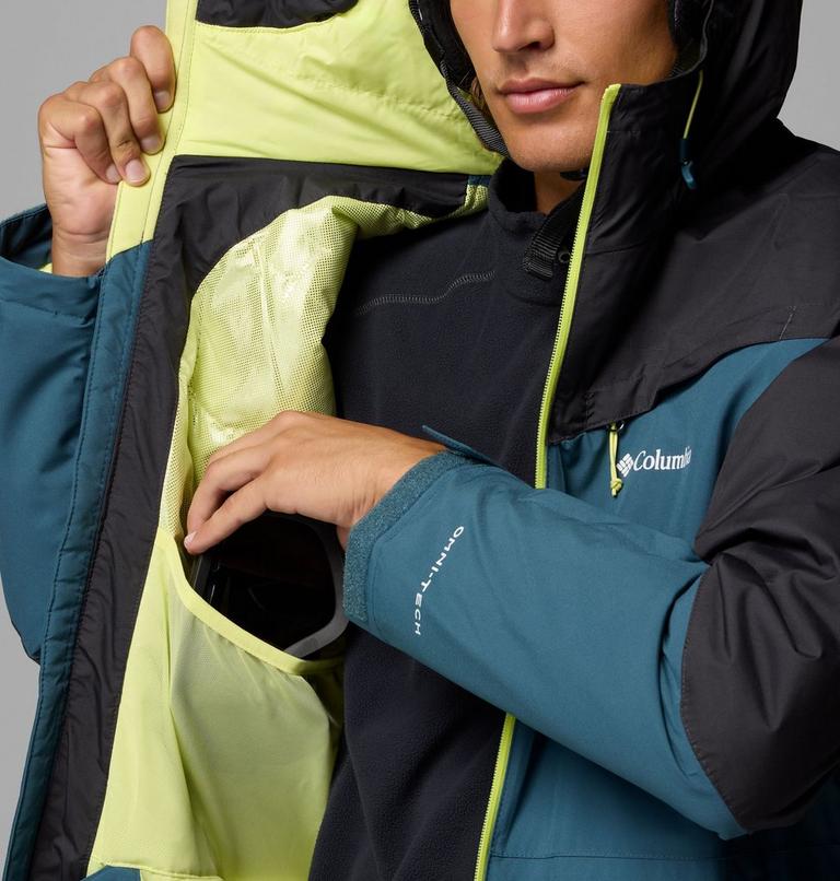 Chaqueta de esquí impermeable Iceberg Point II para hombre, Color: Everblue, Shark, image 5