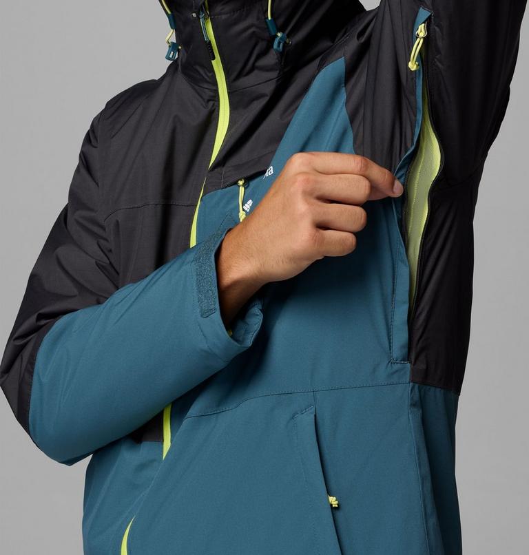 Chaqueta de esquí impermeable Iceberg Point II para hombre, Color: Everblue, Shark, image 8