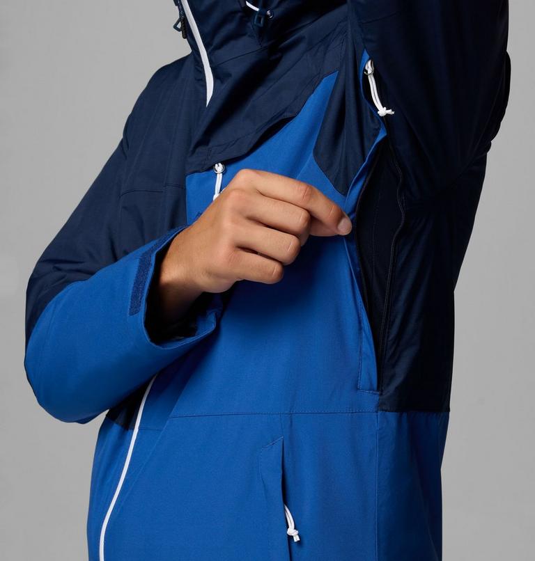 Men's Iceberg Point II Waterproof Ski Jacket, Color: Mountain Blue, Collegiate Navy, image 8