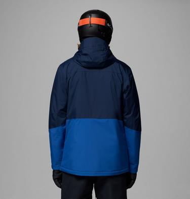 Men's Iceberg Point II Waterproof Ski Jacket, Color: Mountain Blue, Collegiate Navy, image 3
