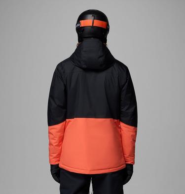 Men's Iceberg Point II Waterproof Ski Jacket, Color: Zing, Black, image 3
