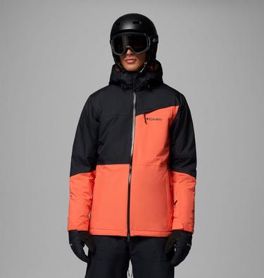 Men's Iceberg Point II Waterproof Ski Jacket, Color: Zing, Black, image 7