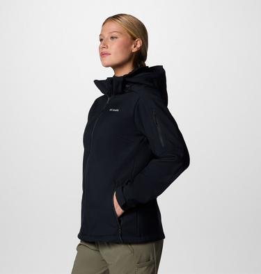Women's Cascade Ridge III Softshell Jacket, Color: Black, image 3