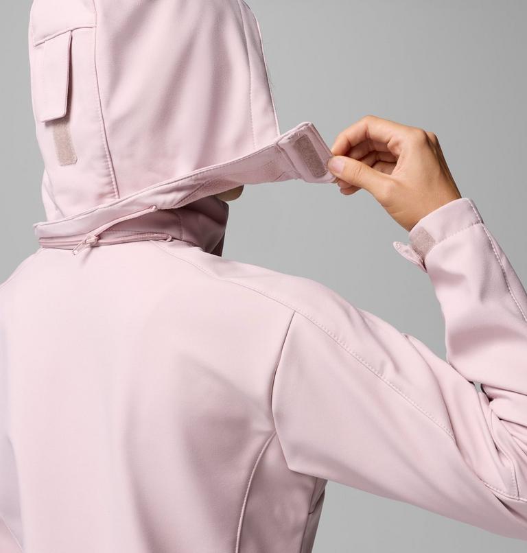 Women's Cascade Ridge III Softshell Jacket, Color: Mineral Pink, image 8