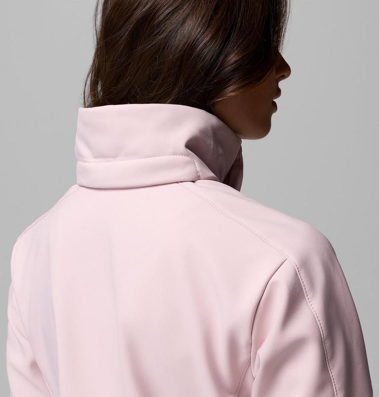 Women's Cascade Ridge III Softshell Jacket, Color: Mineral Pink, image 9