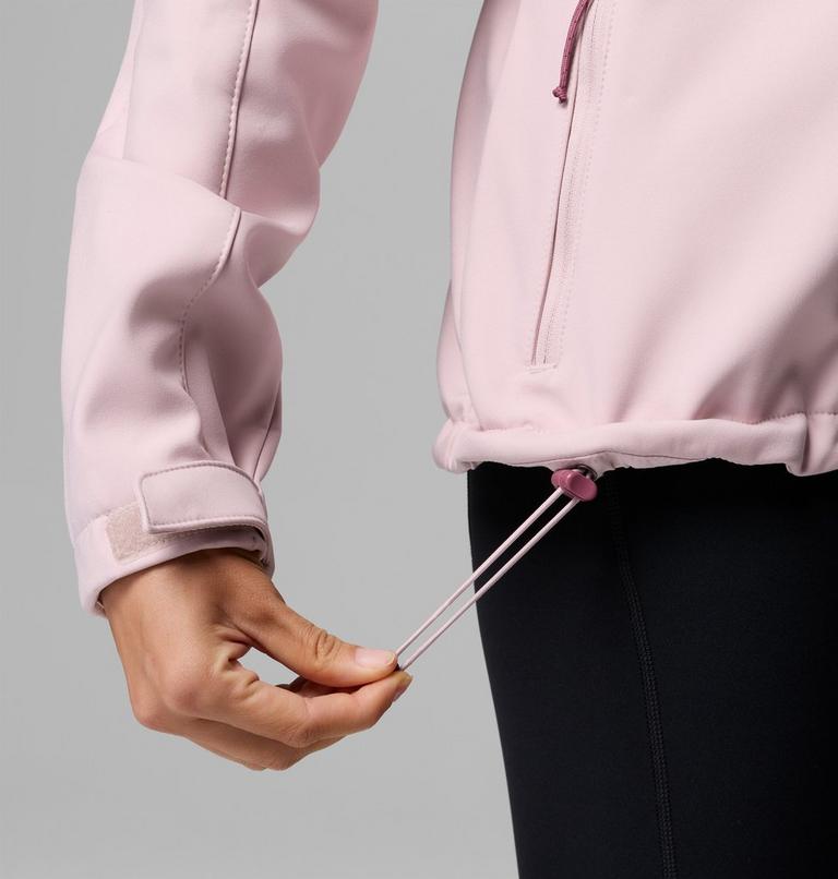 Women's Cascade Ridge III Softshell Jacket, Color: Mineral Pink, image 10