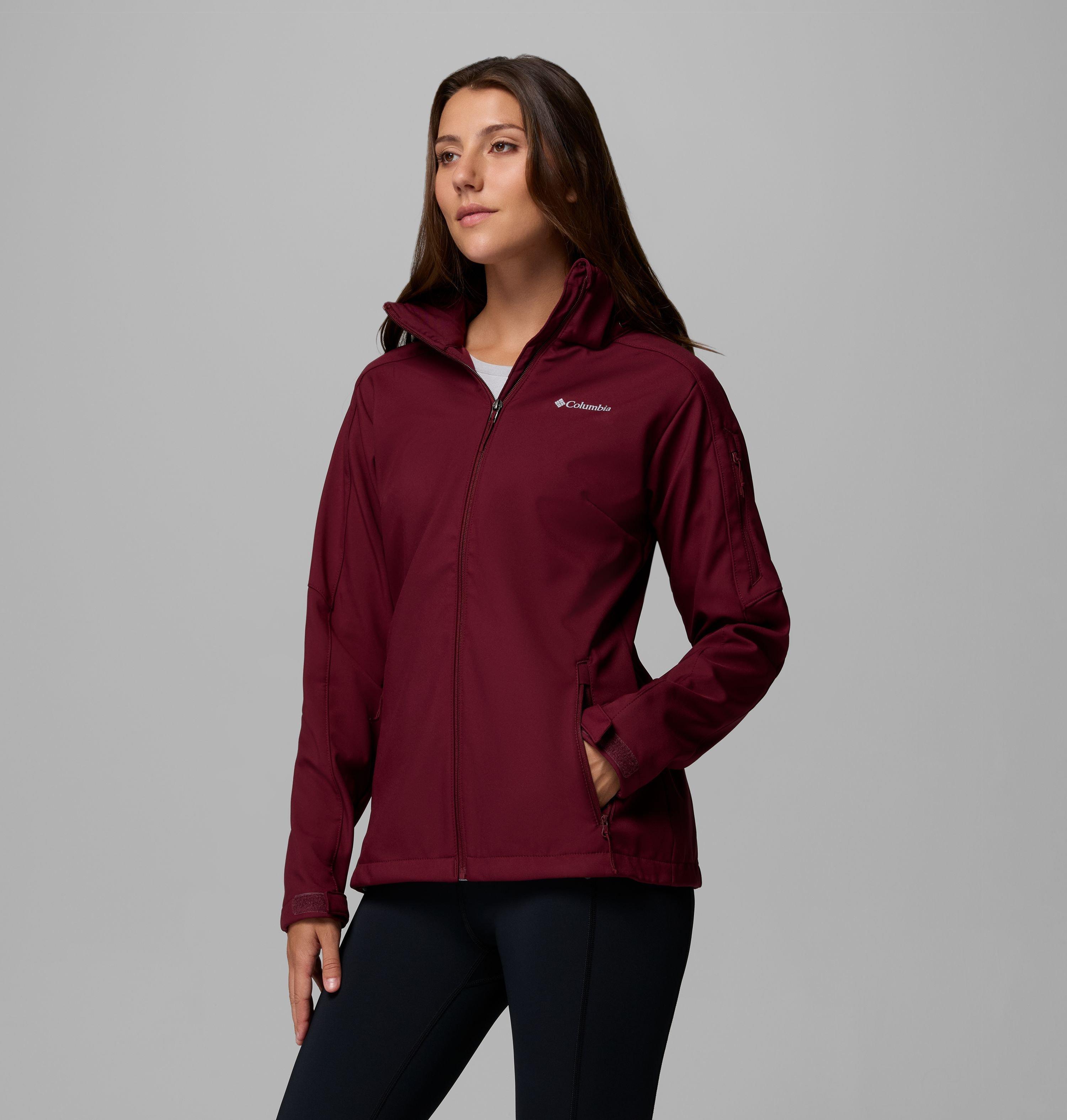 Columbia Damen Softshell-Jacke – Winddicht, Atmungsaktiv, Mit Kapuze