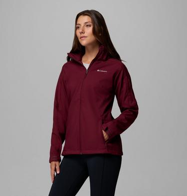 Women's Cascade Ridge III Softshell Jacket, Color: Rich Wine, image 4