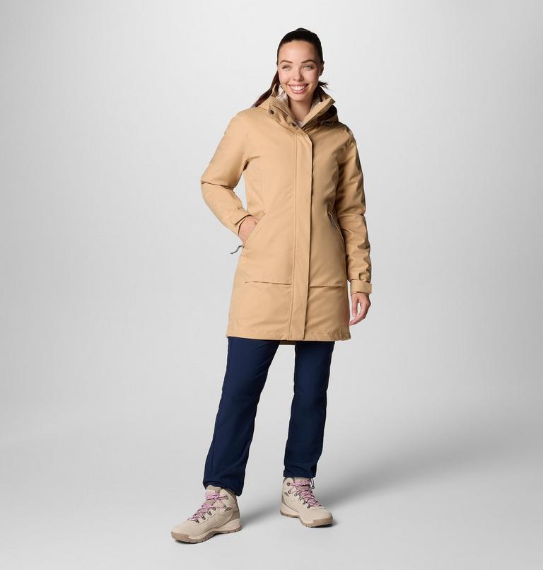 Women's Pulaski II 3-in-1 Waterproof Jacket, Color: Canoe, Dark Stone, image 3