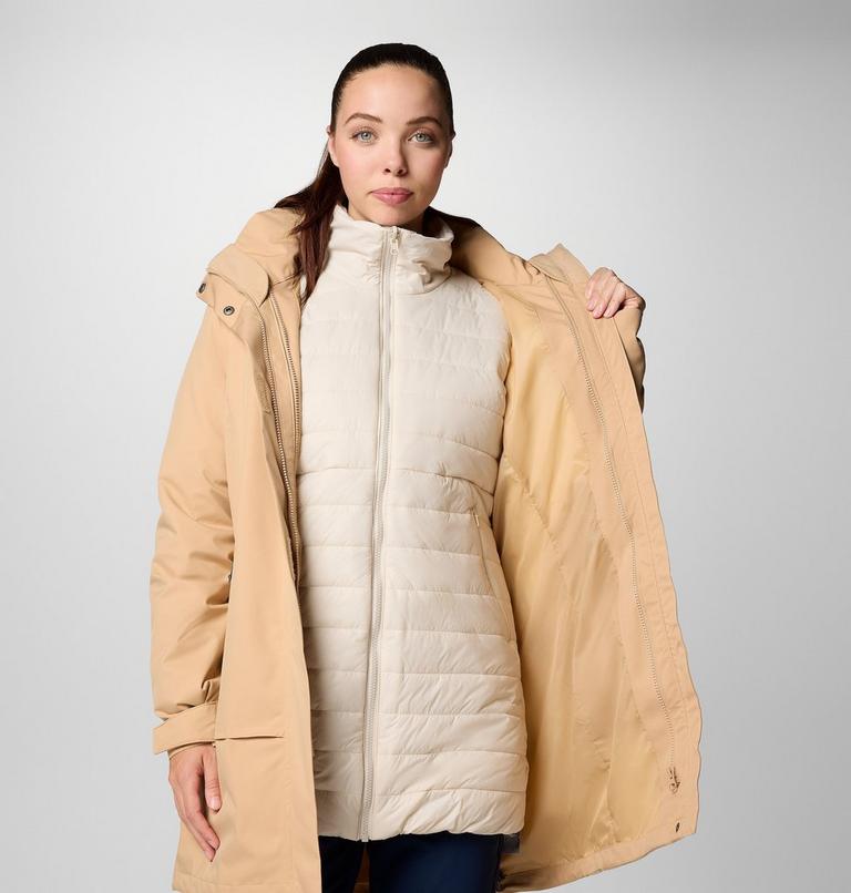 Women's Pulaski II 3-in-1 Waterproof Jacket, Color: Canoe, Dark Stone, image 8