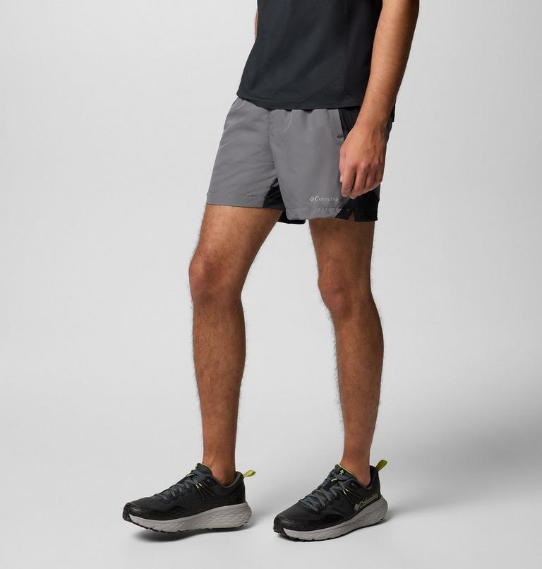 Men's Three Pitch Shorts, Color: City Grey, Black, image 4