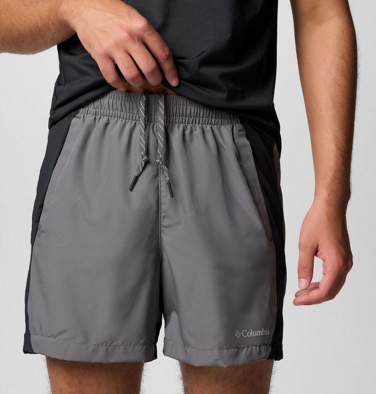 Men's Three Pitch Shorts, Color: City Grey, Black, image 5