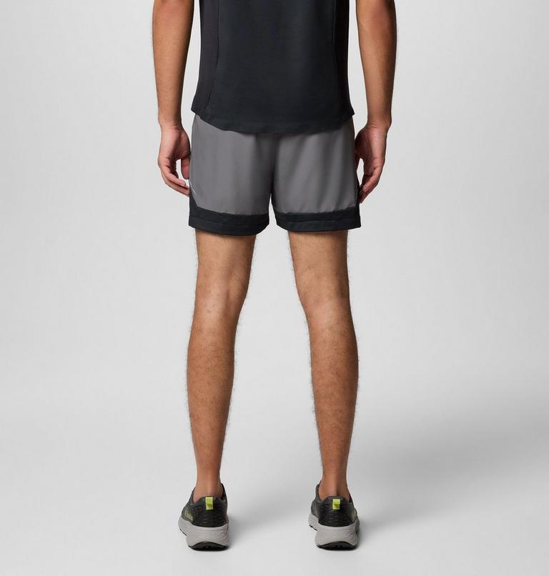 Men's Three Pitch Shorts, Color: City Grey, Black, image 3