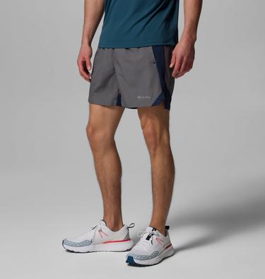 Men's Three Pitch Shorts, Color: City Grey, Collegiate Navy, image 8