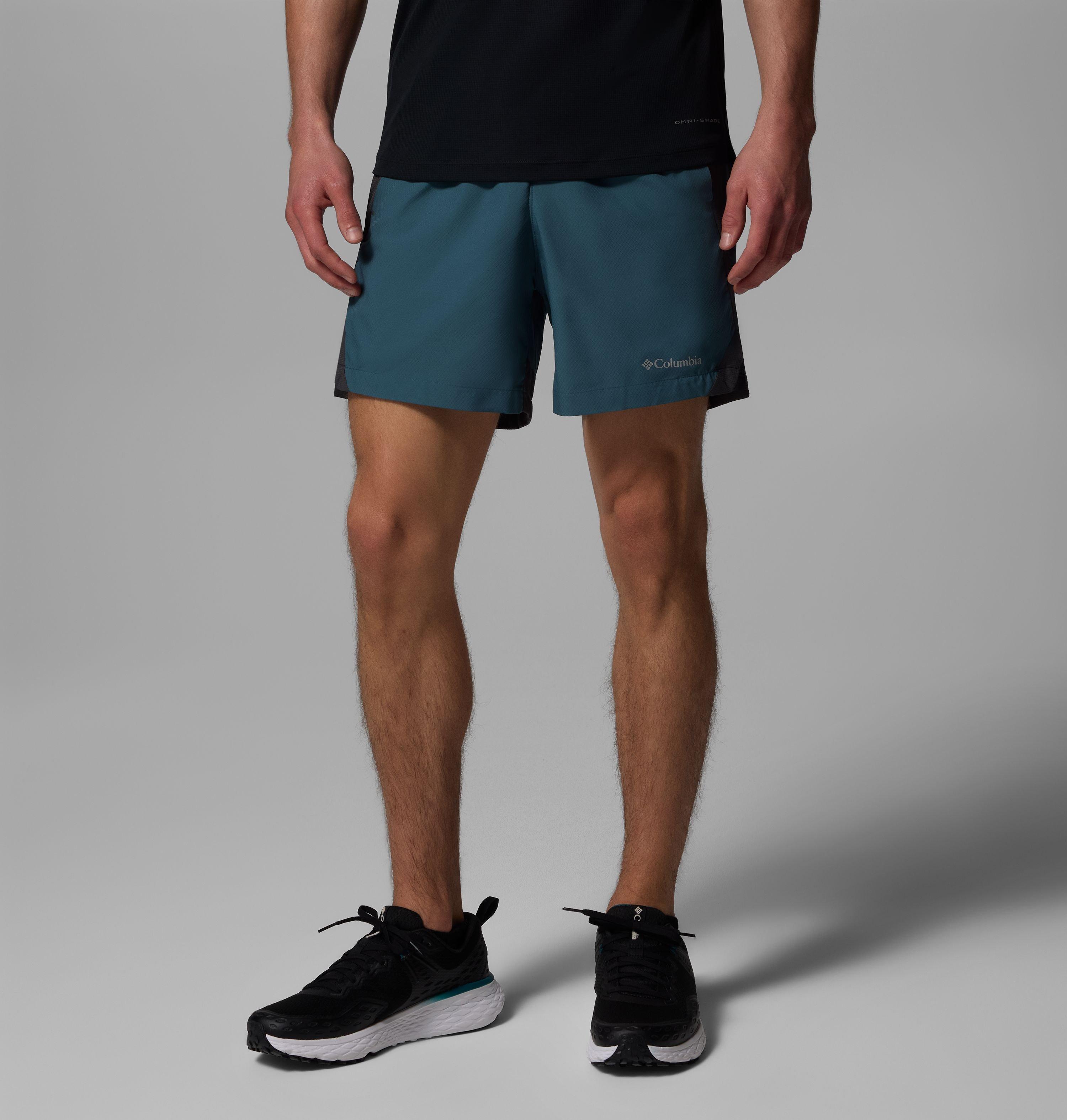 Columbia Sportswear Men's Blue Columbia - Three Pitch™ Shorts - Ever, Shark Large